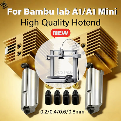 V3.0 Hardened Steel Nozzle Hotend for Bambu Lab A1/A1 Mini