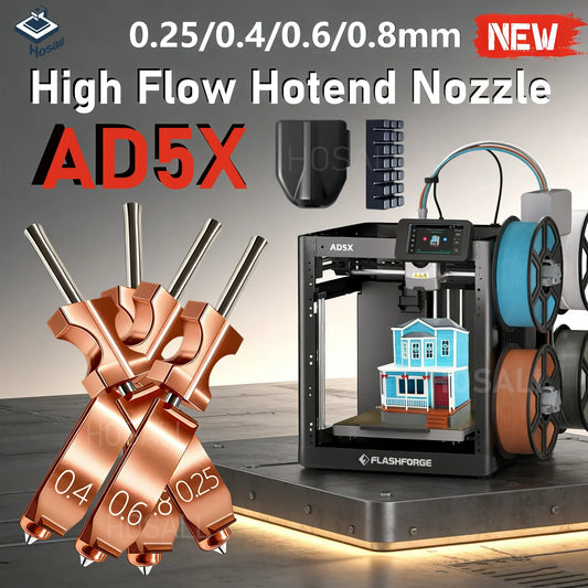 Upgraded High Flow Nozzle for FlashForge Adverturer Ad5x