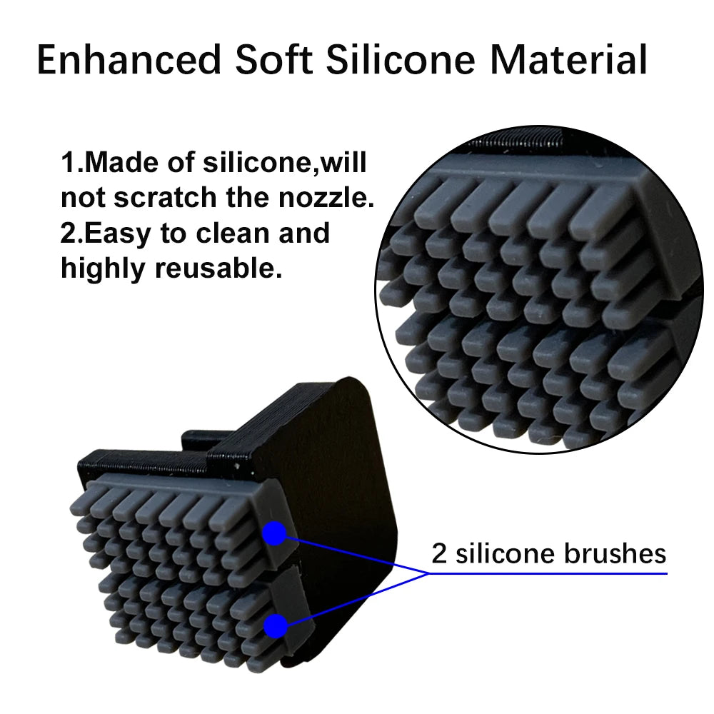 For  Anycubic Kobra S1 Nozzle Wipe Silicone Brush